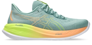 Men's GEL-CUMULUS 26 PARIS | Light Celadon/Safety Yellow | Running ...