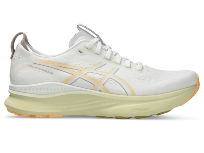 GEL-KAYANO 32 WIDE Men WHITE/ORANGE GLOW Men's Running Shoes