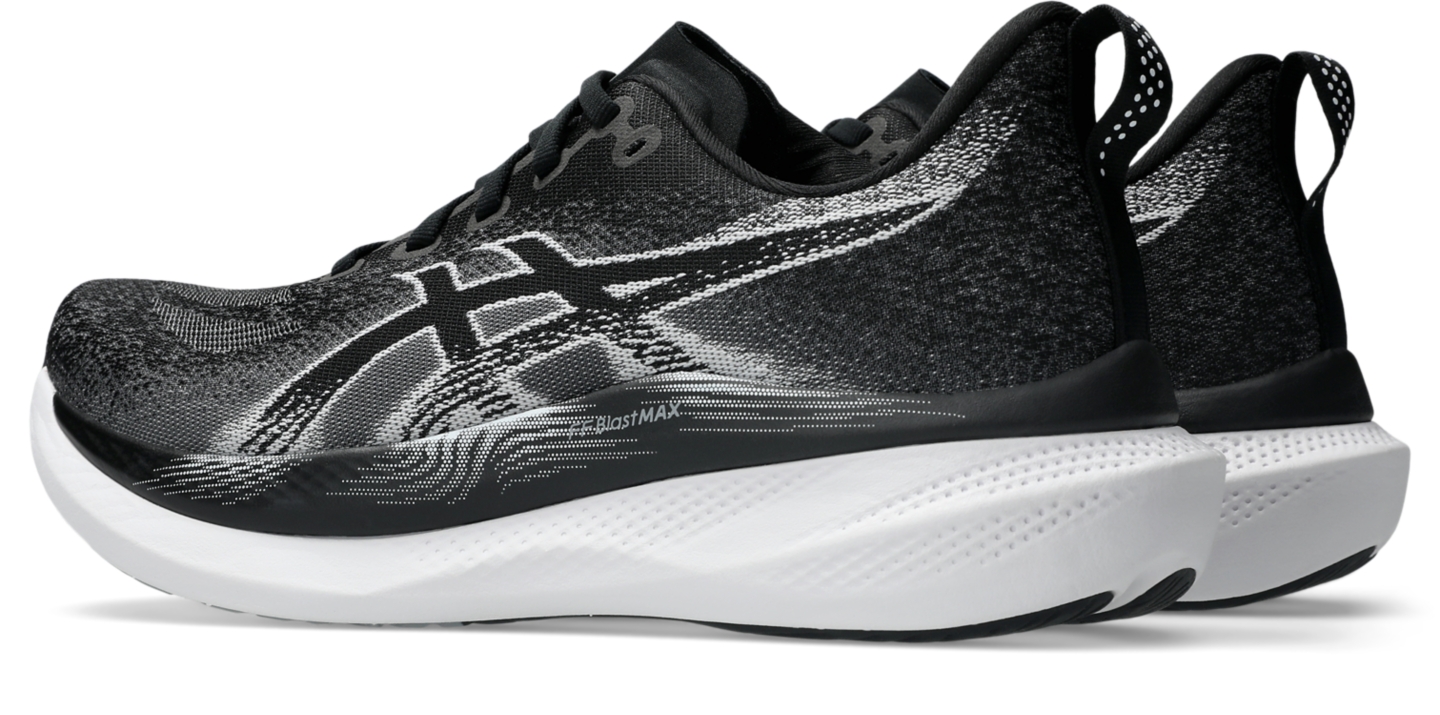 Мужские кроссовки ASICS Glideride Max 2 Wide, цвет: Чёрный / Белый — фото 3