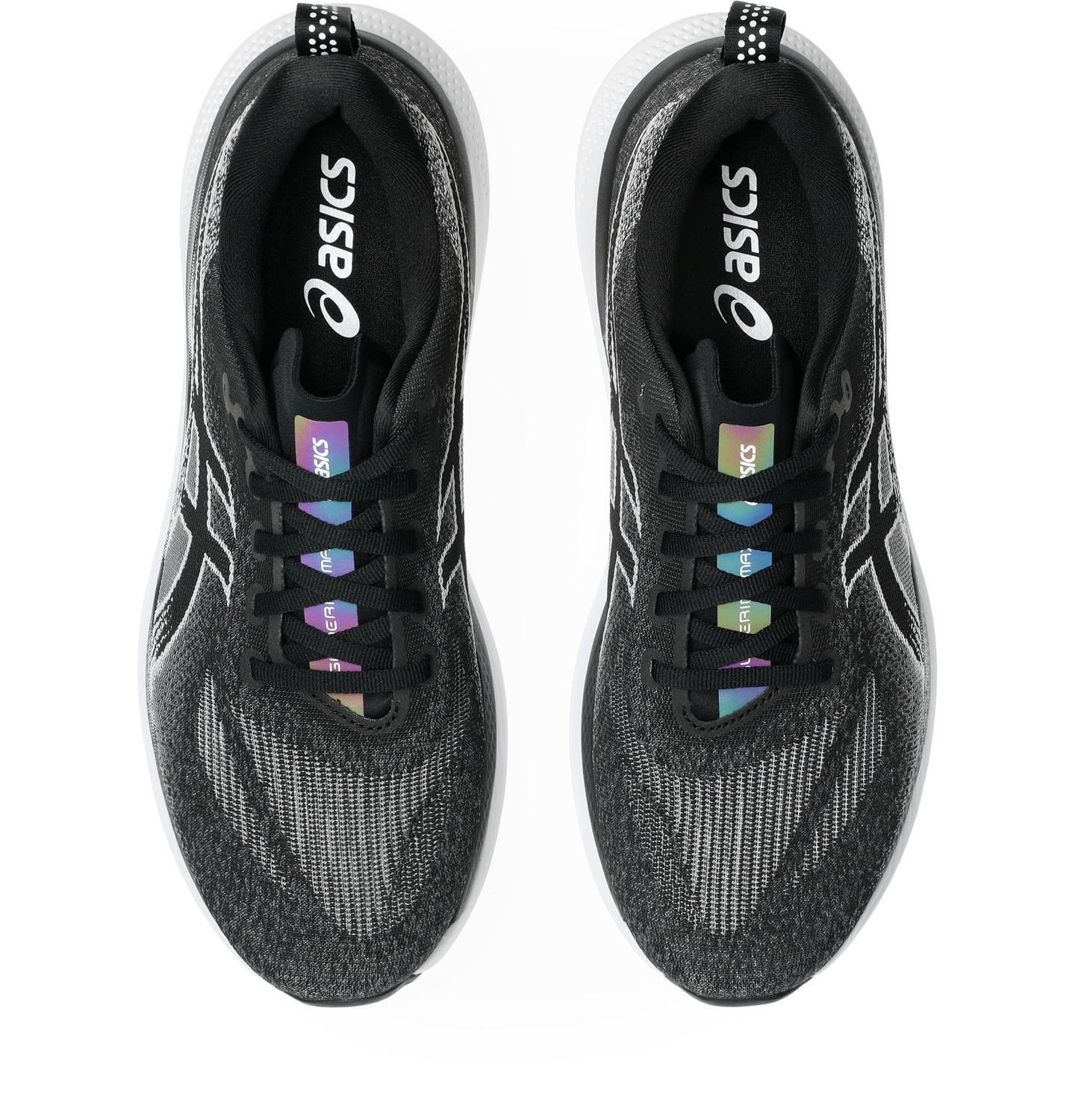 Мужские кроссовки ASICS Glideride Max 2 Wide, цвет: Чёрный / Белый — фото 6