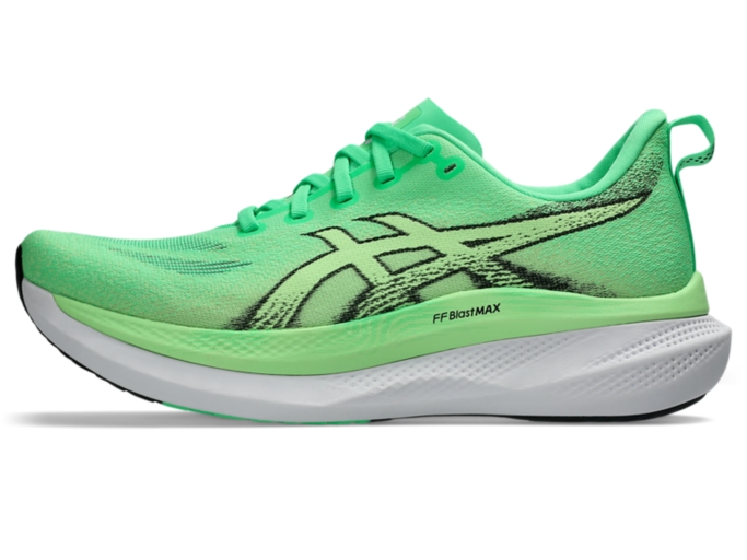 【美品】ASICS GLIDERIDE MAX2 ランニングシューズ 25.5 GLIDERIDE MAX 2 | Men | VITAL GREEN/BLACK | Men's Running Shoes