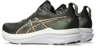 GEL-KAYANO 33, Vintage Khaki/Bright Sunstone 3