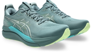 GEL-KAYANO 33, Foggy Teal/Illuminate Yellow 2