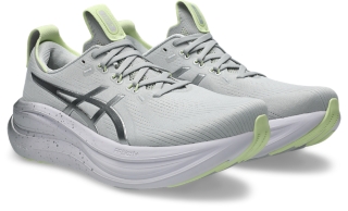 GEL-NIMBUS 28 PLATINUM, Platinum/Glow Green 2