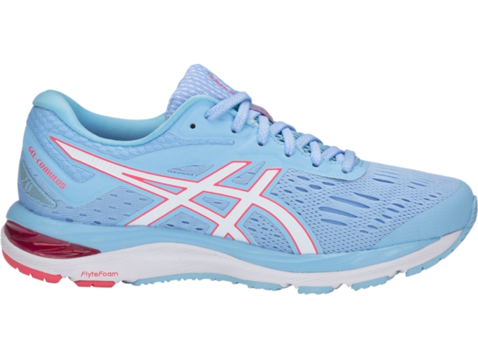 Women s GEL Cumulus 20 WIDE Skylight White Running Shoes ASICS