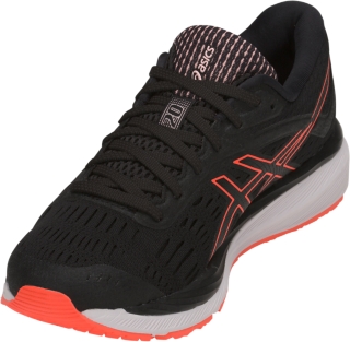 Asics women's gel-cumulus 20 running shoes 2025 - black/flash coral