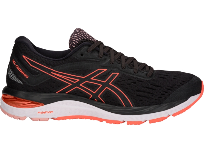 Asics gel cumulus 2025 21 black flash coral