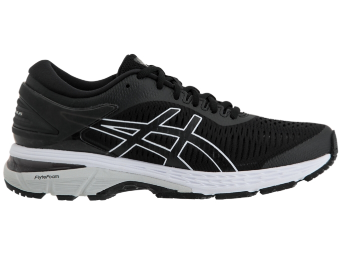 Women's GEL-Kayano 25 | Black/Glacier Grey | Running Shoes | ASICS