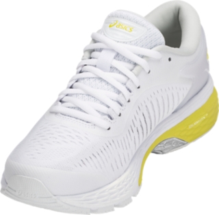 GEL Kayano 25 Women White Lemon Spark Women s Running Shoes ASICS United States