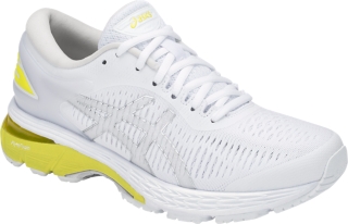 GEL Kayano 25 Women White Lemon Spark Women s Running Shoes ASICS United States