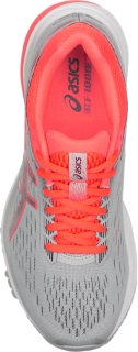 Women s GT 1000 7 Mid Grey Flash Coral Running Shoes ASICS