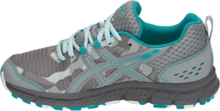 Women's 4 | Mid Grey/Lagoon | Trail Running Shoes | ASICS