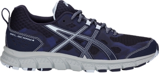 Women s GEL Scram 4 Peacoat Soft Sky Trail Running Shoes ASICS