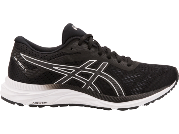 Women's GEL-EXCITE 6 | Black/White | Running Shoes | ASICS