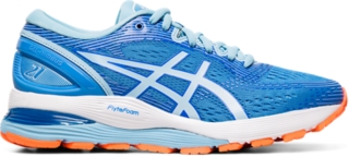 Women's GEL-NIMBUS 21 (D) | Blue Coast 