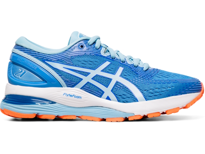 GEL NIMBUS 21 WIDE Women Blue Coast Skylight Women s Running Shoes ASICS United States