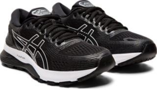 Asics gel nimbus 21 men's shoes black/dark grey best sale