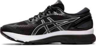 asics gel nimbus 21 black dark grey