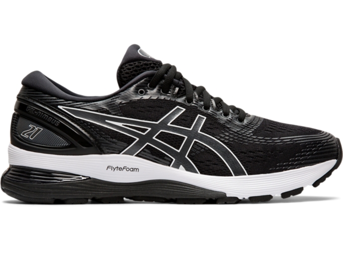 Women's GEL-NIMBUS 21 | Black/Dark Grey | Running Shoes | ASICS