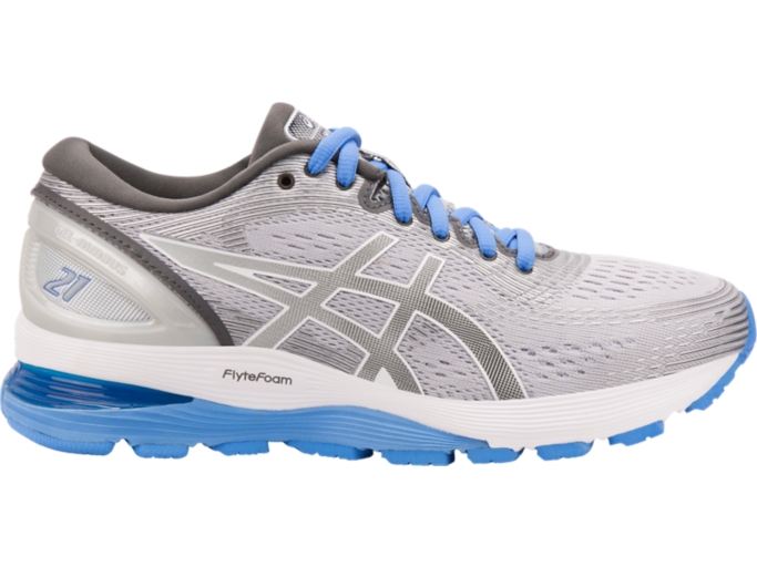 Asics gel-nimbus 21 hotsell mens mid grey white