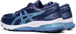 Asics gel nimbus 21 hotsell women's blue