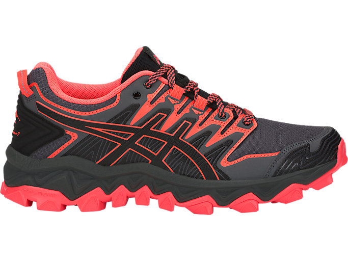 Women's GEL-FUJITRABUCO 7 | Black/Flash Coral | Trail Running Shoes | ASICS