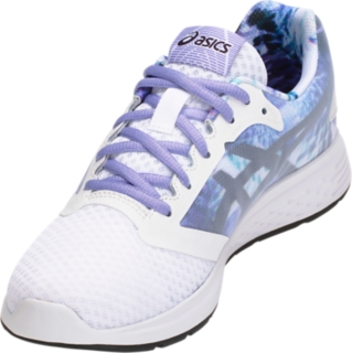 Women s Patriot 10 Print White Black Running Shoes ASICS