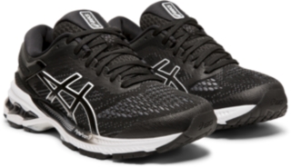 asics kayano black and white