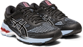 Women's GEL-KAYANO 26 | Black/Heritage Blue | Running Shoes | ASICS