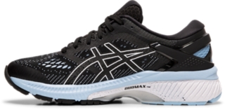 Asics gel-kayano 26 women's 2025 running shoes black/heritage blue