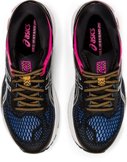 Asics women's gel-kayano 26 running shoes 2025 - black/blue coast