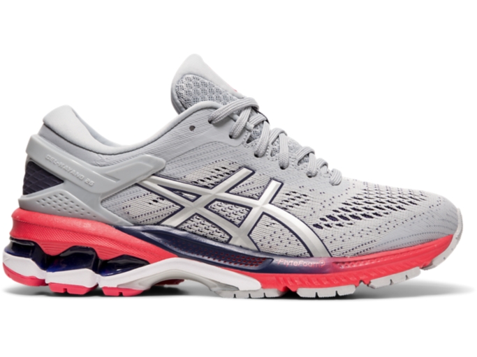 GEL KAYANO 26 Women Piedmont Grey Silver Women s Running Shoes ASICS United States