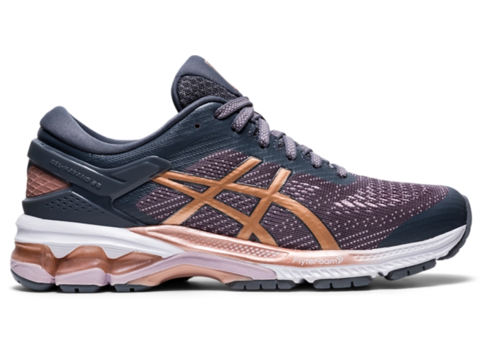 Women's GEL-KAYANO 26 | Metropolis/Rose Gold | Running Shoes | ASICS