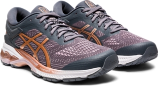 Women's GEL-KAYANO 26 WIDE | Metropolis/Rose Gold | Running Shoes 