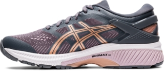 Women's GEL-KAYANO 26 WIDE | Metropolis/Rose Gold | Running Shoes 