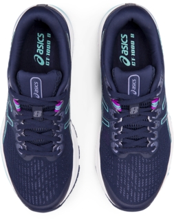 Asics women's gt-1000 8 shop running shoes - peacoat/ice mint