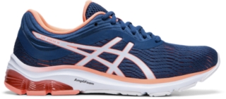 asics womens running shoes blue