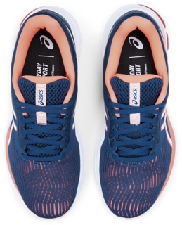 Women s GEL PULSE 11 Mako Blue Sun Coral Running Shoes ASICS