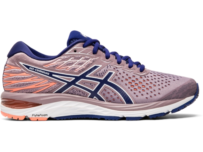 GEL CUMULUS 21 Women Violet Blush Dive Blue Women s Running Shoes ASICS United States