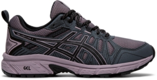 asics purple running shoes