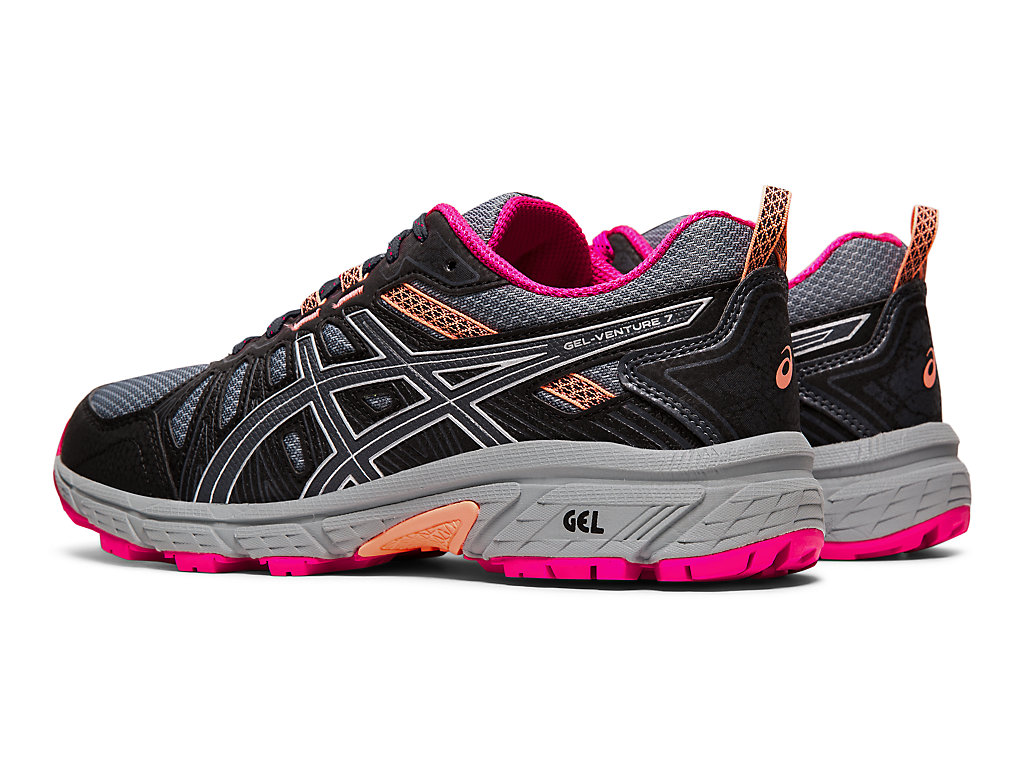 US 7.5 ASICS Women’s Gel-Venture 4 Grey Pink Mesh Trail Running Shoes Schoenen Jongensschoenen Sneakers & Sportschoenen 