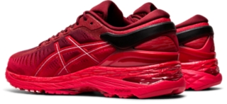 Womens red best sale asics running shoes