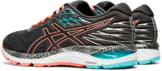 Women s GEL CUMULUS 21 LITE SHOW Graphite Grey Sun Coral