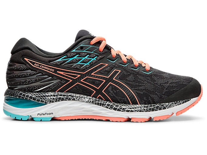 Image 1 of 7 of Women's Graphite Grey/Sun Coral GEL-CUMULUS 21 LS Women's Running Shoes & Trainers