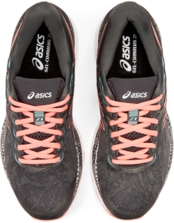 Asics gel-cumulus 21 women's running cheap shoes black/sun coral