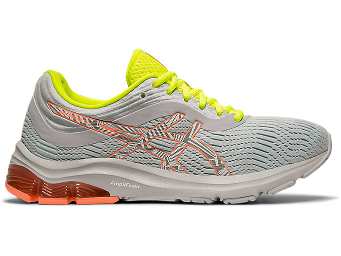 bring the action distress Chamber Women's GEL-PULSE 11 LITE-SHOW | Piedmont Grey/Sun Coral | Running Shoes |  ASICS