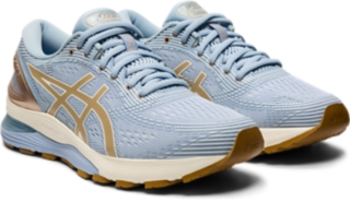 Women s GEL NIMBUS 21 Mist Frosted Almond Running Shoes ASICS