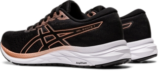 asics black and gold shoes