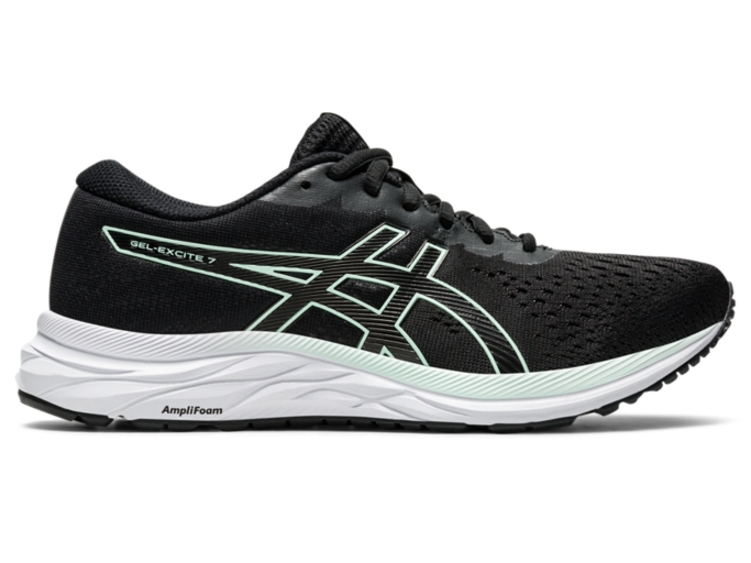 Women's GEL-Excite 7 | Black/Bio Mint | Running Shoes | ASICS