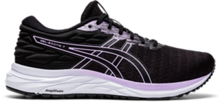 Women s GEL Excite 7 Twist Black Lilac Tech Running Shoes ASICS